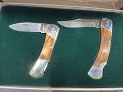 1996 Mac Tools by Bear MGC Cutlery 2-pc Father and Son