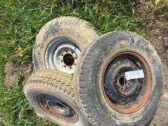 3 tires w/rims. 2-7.00-15LT, 1- LT235/85R16