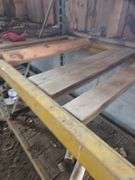 3 sections of pallet racking w/6 shelves. 4 uprights. Overall size as pictured us approx 24ft long, 