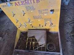 Alemite metal store display- 3ftx 3ft T x 17"D
