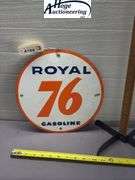 Royal 76 Gasoline sign - tin