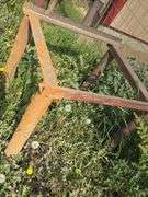 Pair of iron stands. 32x36", 3ft tall