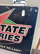 Interstate Batteries Power Fast Built to Last sign - tin