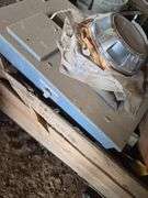 Wood box - trailer wheels, trailer fenders, hub caps, electric box-wood box 7ft L X 26" X 19"T