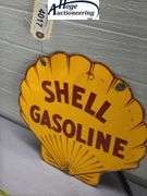 Shell Gasoline sign - porcelain type