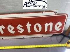 Firestone sign - porcelain style