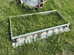 Bin door frame and 6" distributor