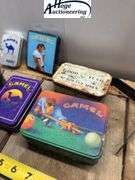 6 tin boxes. 4 Camel tins, 1 Camel Zippo tin, 1 Good Year tin,