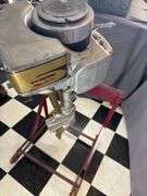 1939 Evinrude Sport Four outboard motor w/stand
