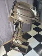 1957 Evinrude Ducktwin outboard motor (stand not included)