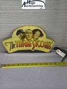 The Three Stooges sign - tin
