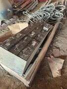 Wood box- belting, metal bin - wood box 7ft L X 26" X 19"T
