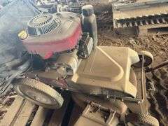 Troy Bilt walk behind brush mower, 24"