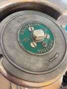 1939 Evinrude Speedi twin outboard motor w/stand