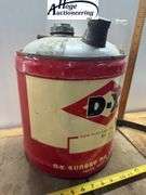 D-X Motor Oil can (5 gallon)