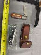 2 pocket knives-Cutco with sheath & Barlow