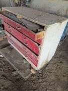 7 draw wood cabinet 4ft L x2ft D x 39" T