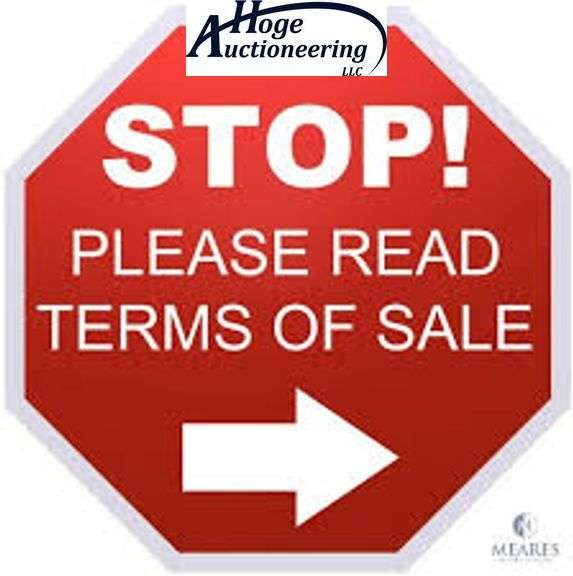 Please Read Terms Before Bidding