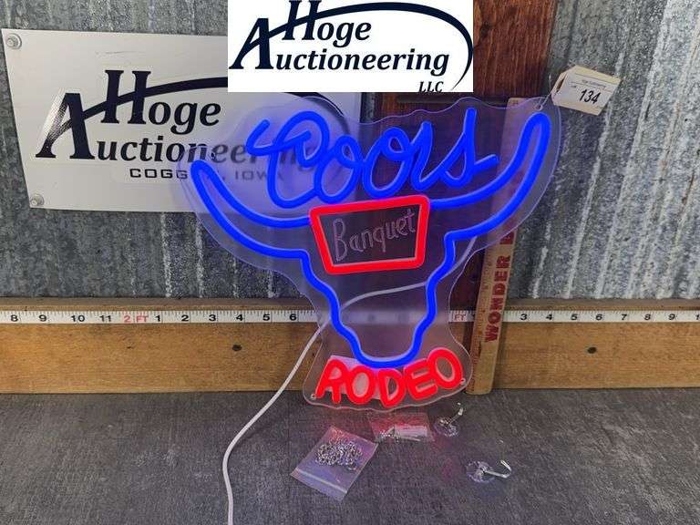 COORS RODEO NEON LED LIGHT SIGN, 12T X 13W