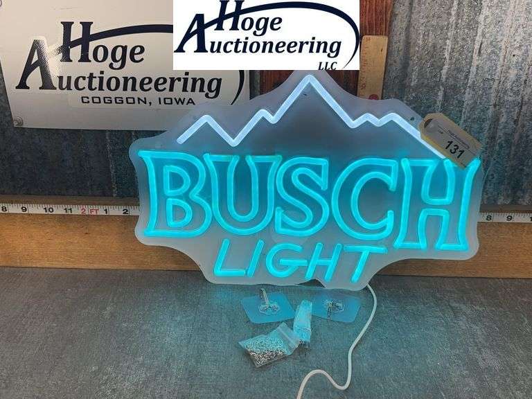 BUSCH LIGHT NEON LED LIGHT SIGN, 11T X 16.5W