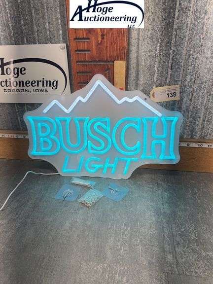 BUSCH LIGHT NEON LED LIGHT SIGN, 11T X 16.5W