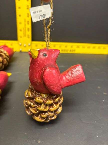 4-New Cardinal Ornaments (Reg. $10 Each)