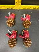 4-New Cardinal Ornaments (Reg. $10 Each)