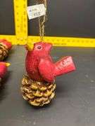 4-New Cardinal Ornaments (Reg. $10 Each)