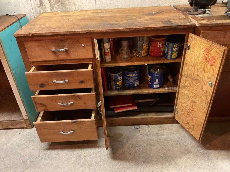 Cabinet and contents