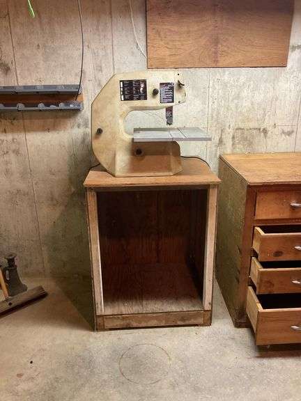 Bandsaw and cabinet
