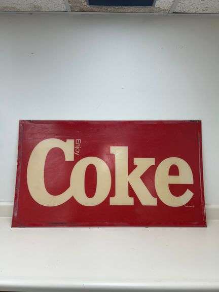 Coca-Cola sign 3’9” wide 35” tall