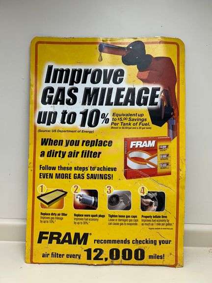 Metal sign 24 inches wide 33 inches tall