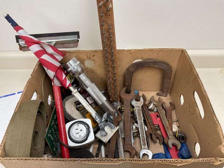 Box of miscellaneous tools