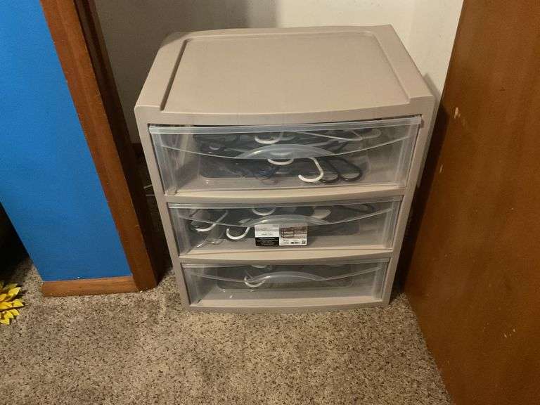 Three drawer organizer and contents
