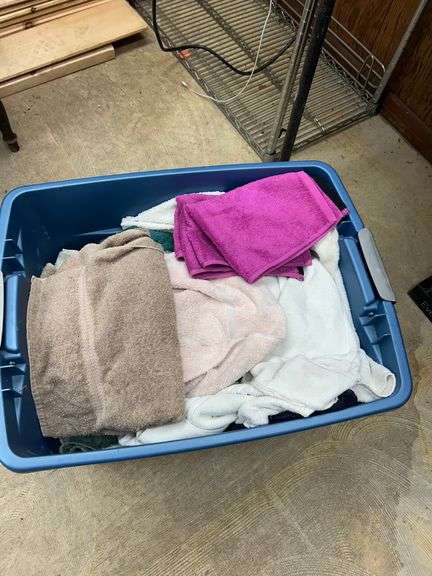 Tub of towels