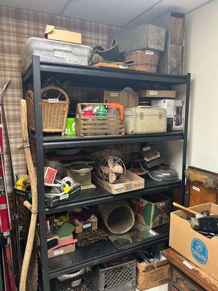 Contents of shelving