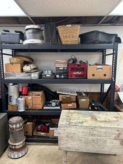 Contents of shelving