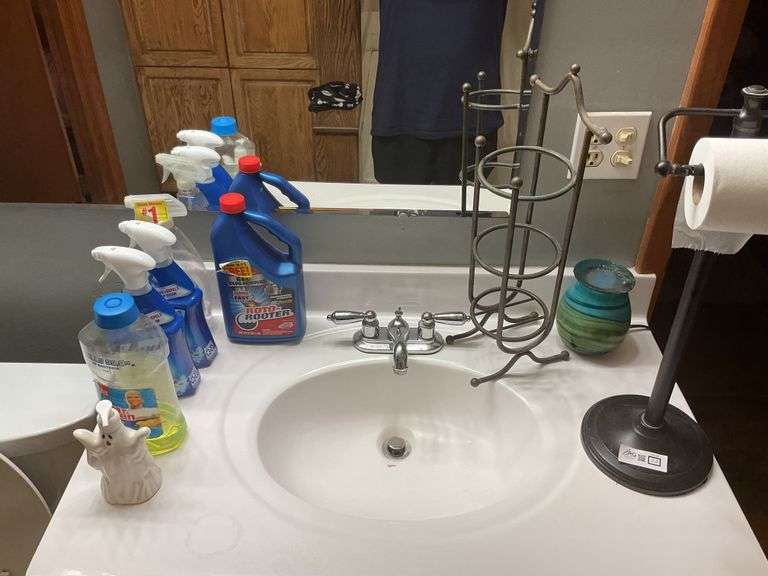 Contents of top of vanity