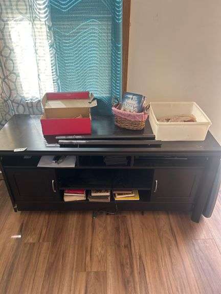 Entertainment Stand with Contents
