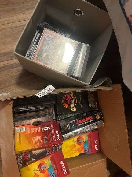 VHS tapes & DVDs