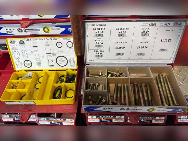 Clips, Bolts, Bushings, Cap Screws, plus more