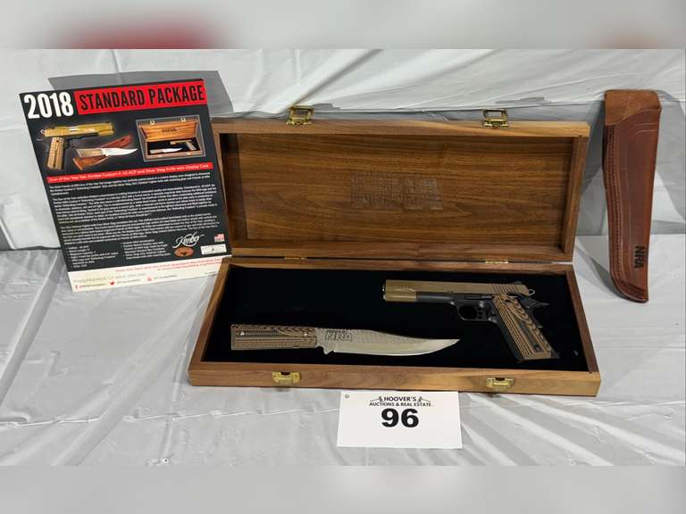 2018 Friends of NRA Gun of the Year: Kimber Custom ll .45 ACP and Silver Stag Knife with Display Cas