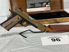 2018 Friends of NRA Gun of the Year: Kimber Custom ll .45 ACP and Silver Stag Knife with Display Cas