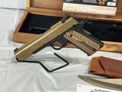 2018 Friends of NRA Gun of the Year: Kimber Custom ll .45 ACP and Silver Stag Knife with Display Cas