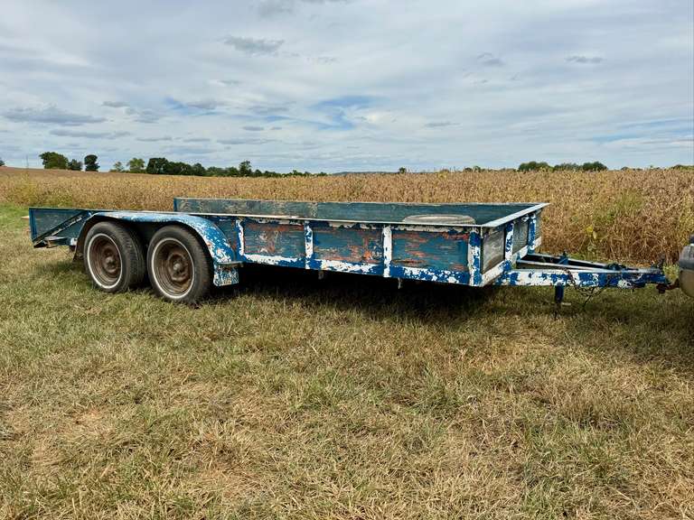 16’ Bumper Hitch Flatbed Trailer