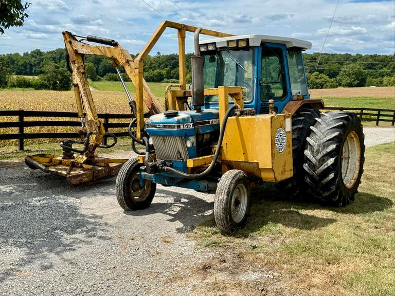 Ford 6610 Diesel Tractor, w/Alamo BA60 60” Mower head