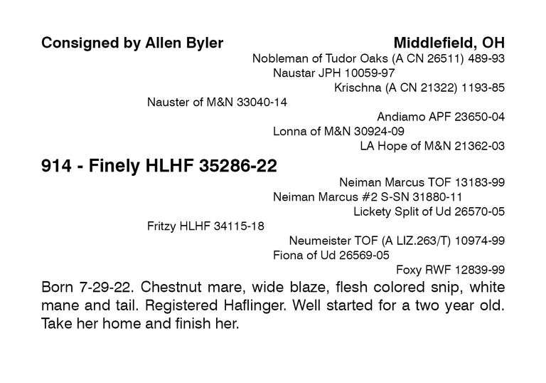 Finely HLHF 35286-22