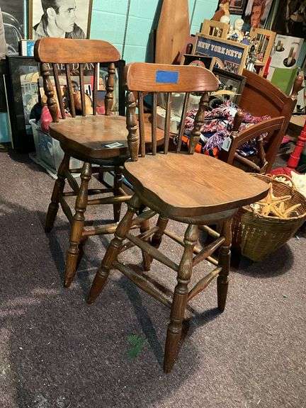 Two swivel bar stools - by the pc take 2