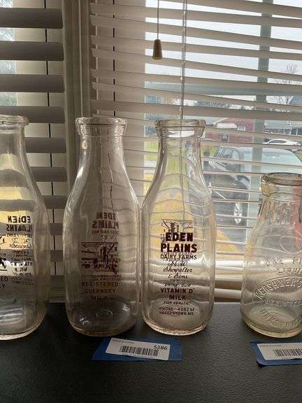 Two Milk bottles: Eden Plains/ Hagerstown MD