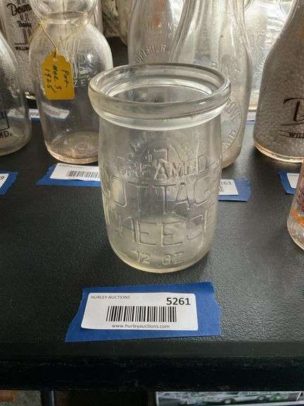 Cottage cheese jar: Eldrige Dairy/ Hagerstown MD